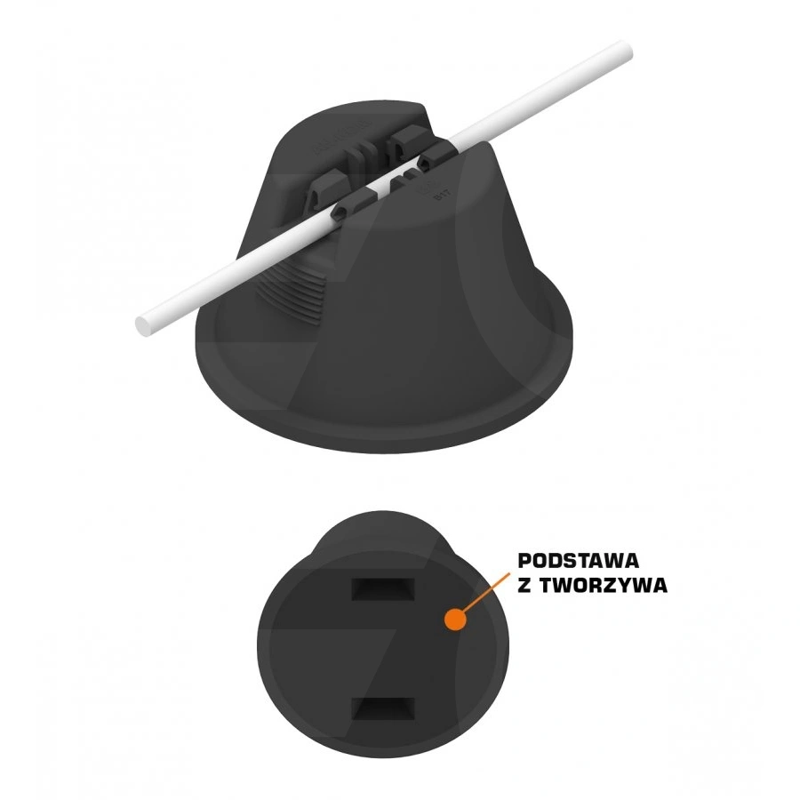 Uchwyt betonowy w tworzywie podst. z tworzywa /TB/    TYP AN-11K