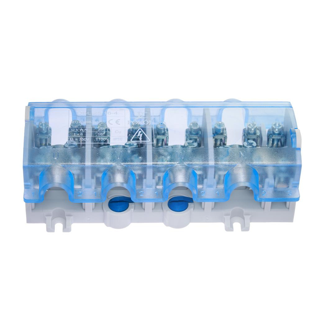 OBL 25/16-4 NIEBIESKI Zacisk rozgałęziający do kabli miedzianych